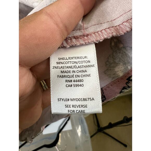 Tinsel Town Pink Floral Overall Dress Size Large - Picture 3 of 4